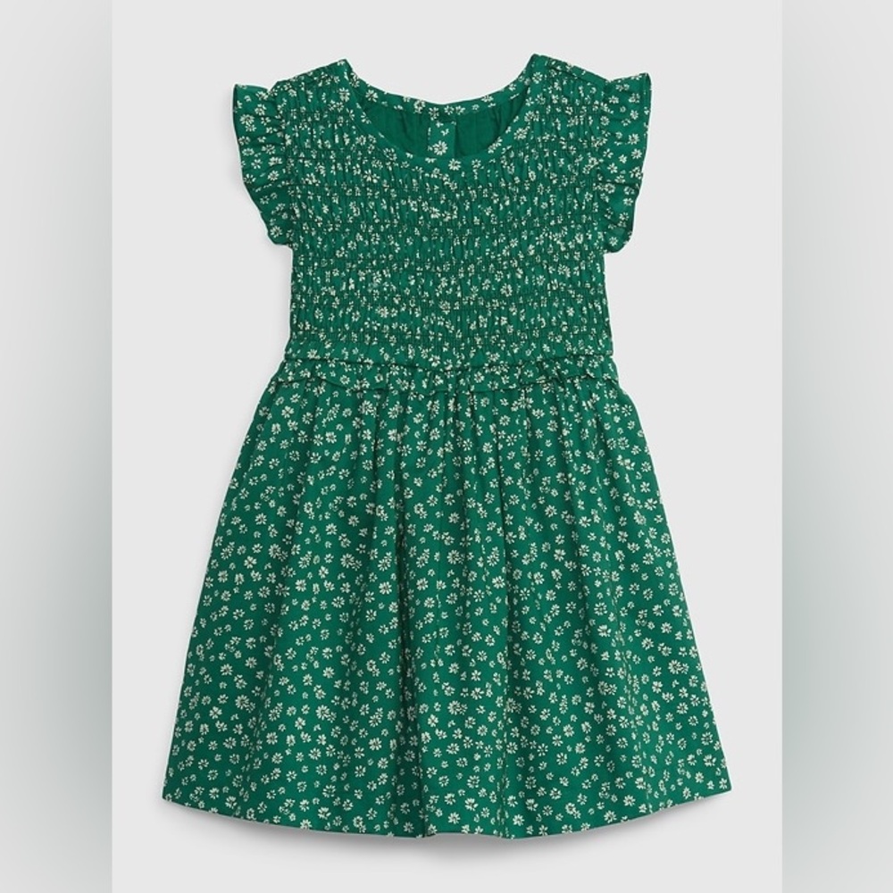 Smocked floral dress